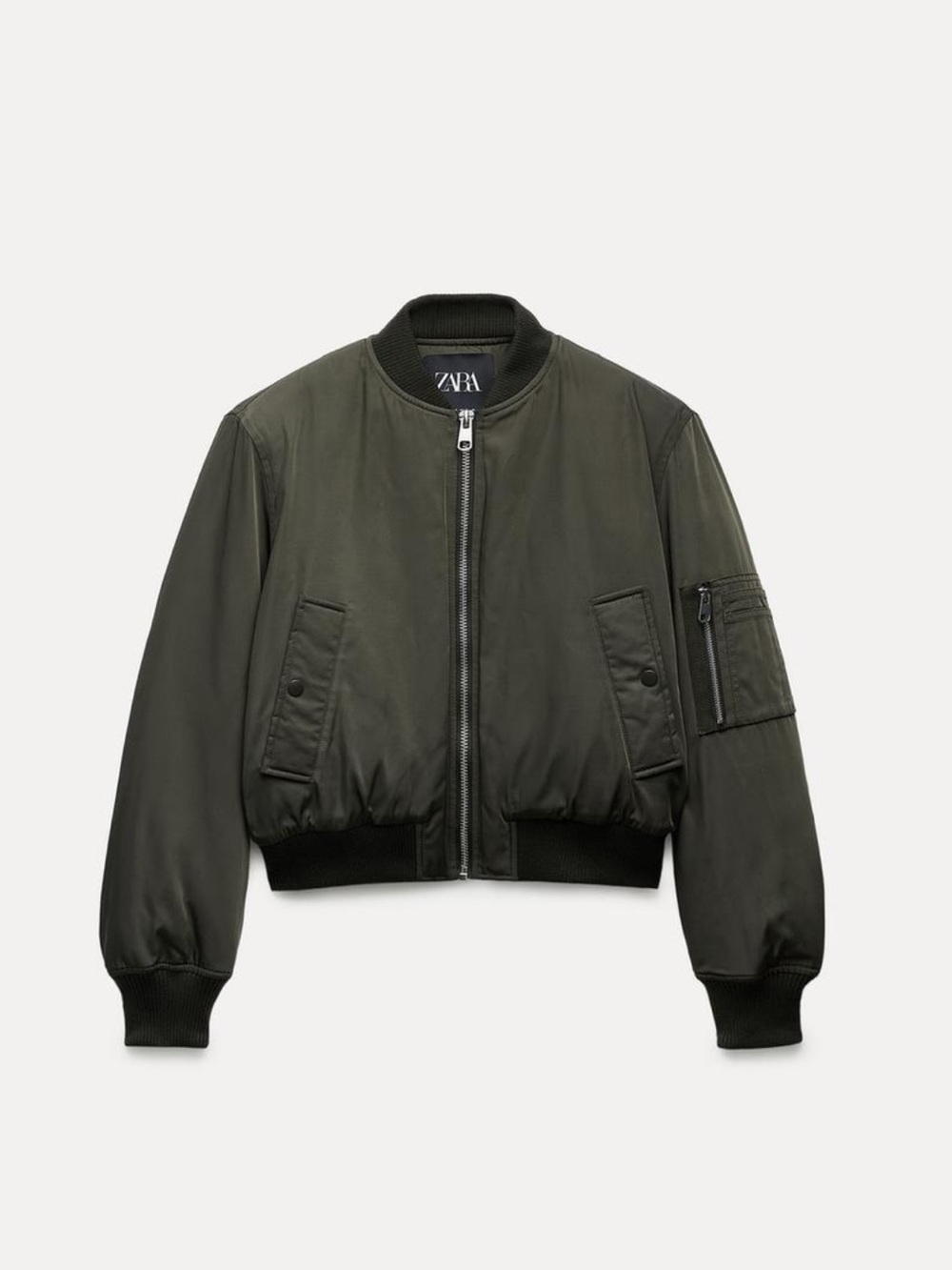 ZARA Olive Bomber Jacket